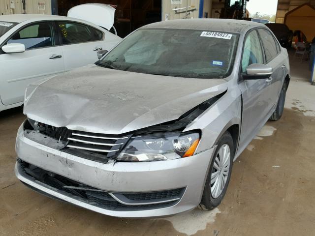 1VWAP7A31EC002313 - 2014 VOLKSWAGEN PASSAT S ვერცხლისფერი ფოტო 2