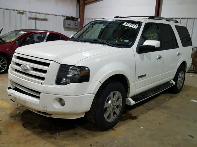 1FMFU19538LA36841 - 2008 FORD EXPEDITION WHITE photo 2