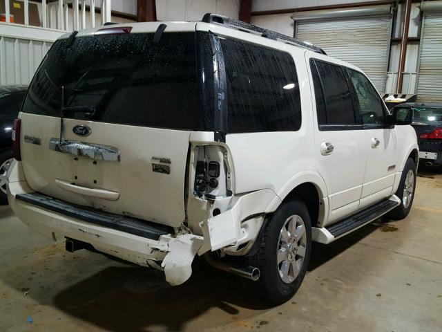 1FMFU19538LA36841 - 2008 FORD EXPEDITION WHITE photo 4