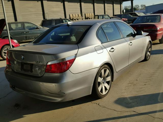 WBANE73517CM46140 - 2007 BMW 530 I BROWN photo 4