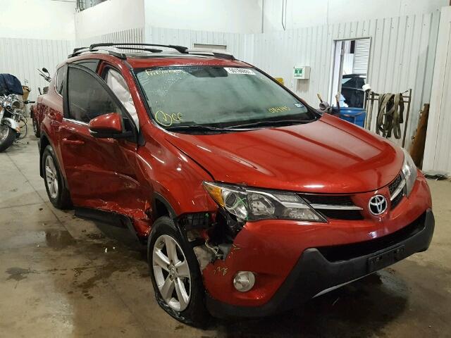 2T3WFREV9EW084145 - 2014 TOYOTA RAV4 XLE RED photo 1