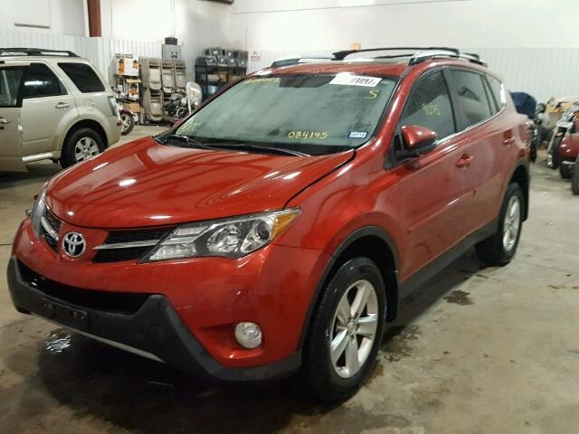 2T3WFREV9EW084145 - 2014 TOYOTA RAV4 XLE RED photo 2