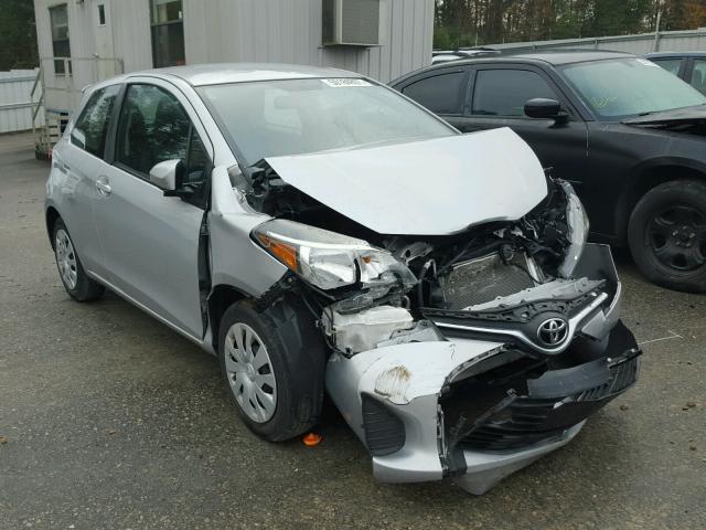 VNKJTUD3XFA022296 - 2015 TOYOTA YARIS SILVER photo 1