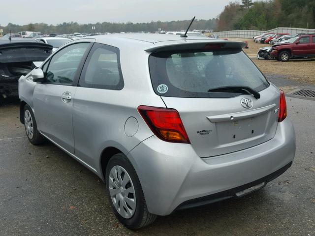 VNKJTUD3XFA022296 - 2015 TOYOTA YARIS SILVER photo 3