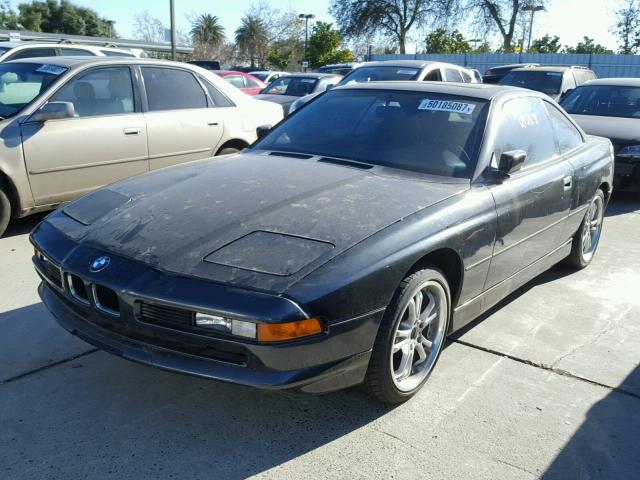 WBAEG2318MCB72511 - 1991 BMW 850 I AUTO BLACK photo 2