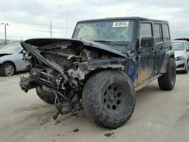 1J4GA59198L615848 - 2008 JEEP WRANGLER U BLACK photo 2