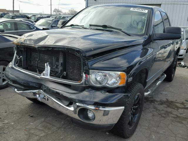 1D7HU18D85J619411 - 2005 DODGE RAM 1500 S BLACK photo 2