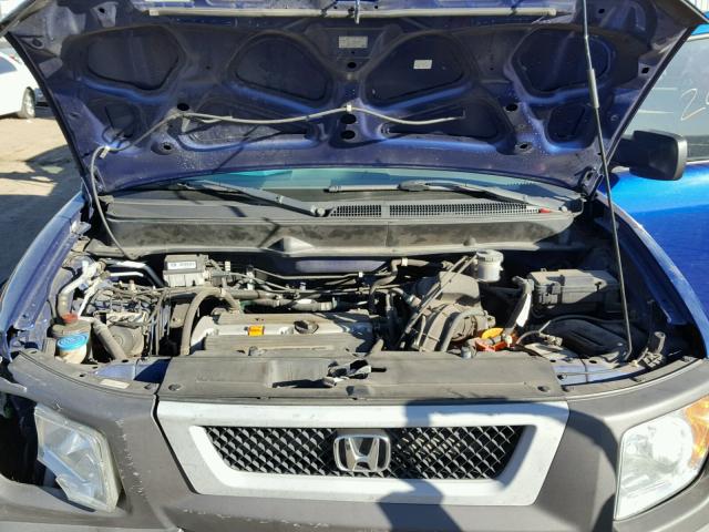 5J6YH28554L025157 - 2004 HONDA ELEMENT EX BLUE photo 7