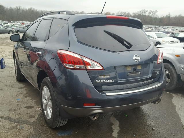 JN8AZ1MU7BW052811 - 2011 NISSAN MURANO S BLUE photo 3