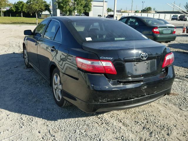 4T1BE46K58U234239 - 2008 TOYOTA CAMRY CE BLACK photo 3