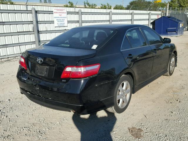 4T1BE46K58U234239 - 2008 TOYOTA CAMRY CE BLACK photo 4