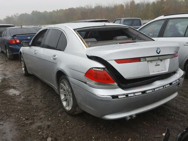 WBAGN63413DR09697 - 2003 BMW 745 LI SILVER photo 3