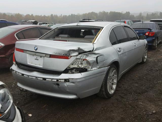 WBAGN63413DR09697 - 2003 BMW 745 LI SILVER photo 4