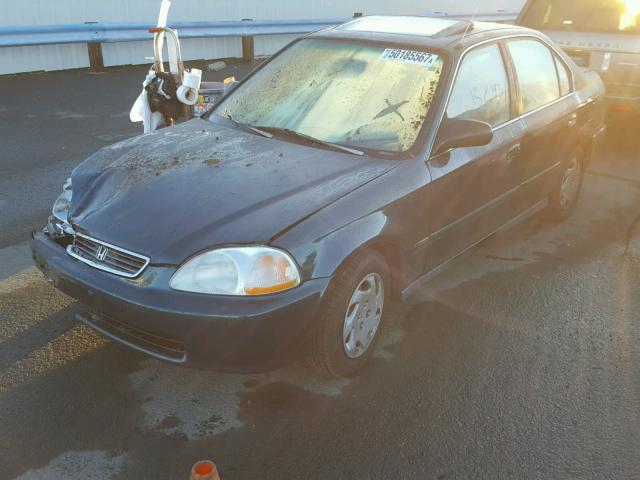 2HGEJ8541TH522277 - 1996 HONDA CIVIC EX 绿色 照片 2