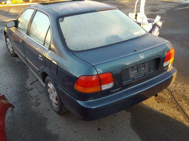 2HGEJ8541TH522277 - 1996 HONDA CIVIC EX 绿色 照片 3