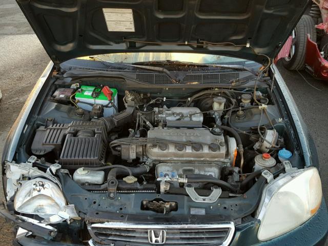 2HGEJ8541TH522277 - 1996 HONDA CIVIC EX GREEN photo 7