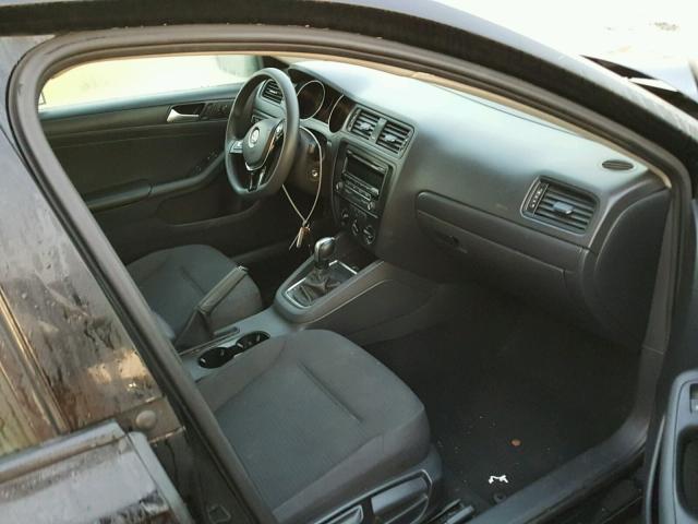 3VW2K7AJ1FM247288 - 2015 VOLKSWAGEN JETTA BASE BLACK photo 5