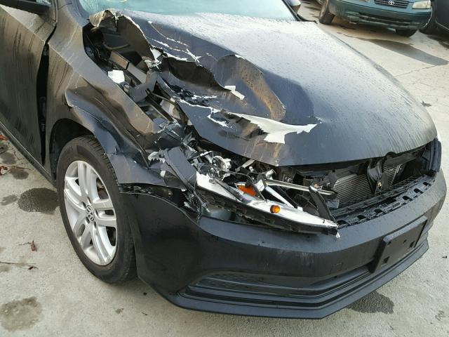 3VW2K7AJ1FM247288 - 2015 VOLKSWAGEN JETTA BASE BLACK photo 9