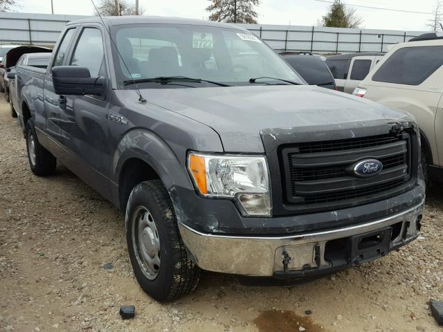 1FTEX1CM8EKE82136 - 2014 FORD F150 SUPER GRAY photo 1