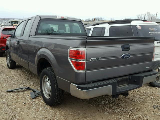 1FTEX1CM8EKE82136 - 2014 FORD F150 SUPER GRAY photo 3