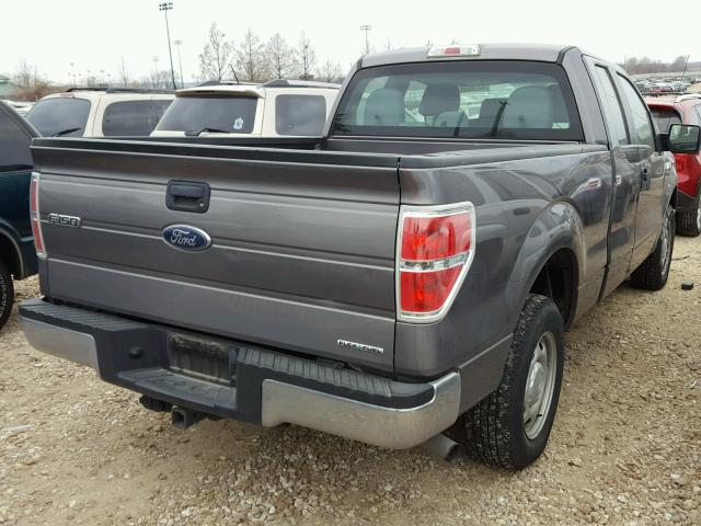 1FTEX1CM8EKE82136 - 2014 FORD F150 SUPER GRAY photo 4