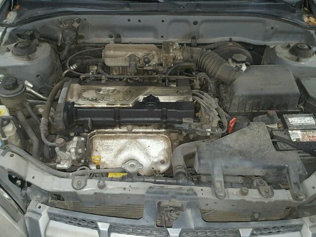 KMHCG45C45U626519 - 2005 HYUNDAI ACCENT GL GRAY photo 7