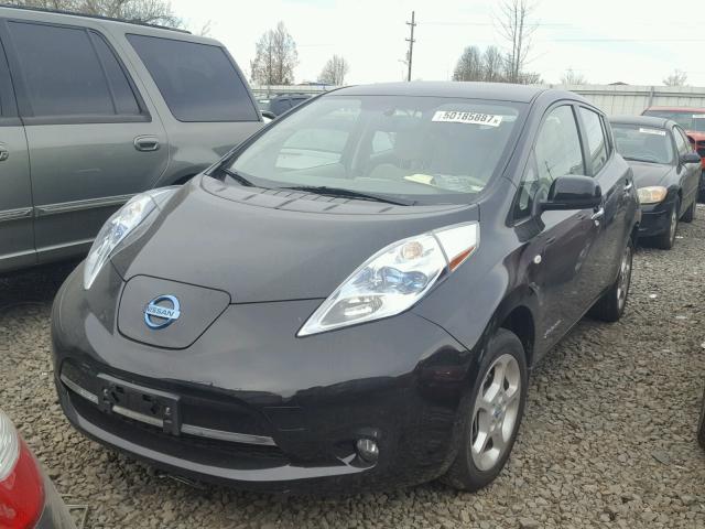 JN1AZ0CP5CT026070 - 2012 NISSAN LEAF SV BLACK photo 2