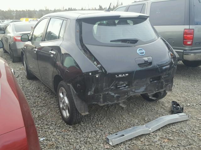 JN1AZ0CP5CT026070 - 2012 NISSAN LEAF SV BLACK photo 3