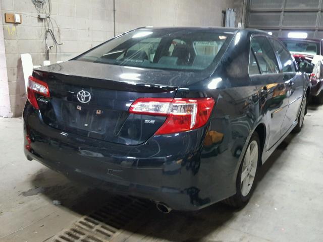 4T1BF1FK5CU138664 - 2012 TOYOTA CAMRY BASE BLUE photo 4