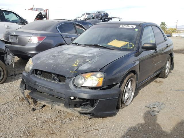 JF1GD67535H509862 - 2005 SUBARU IMPREZA RS BLACK photo 2