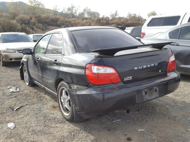 JF1GD67535H509862 - 2005 SUBARU IMPREZA RS BLACK photo 3