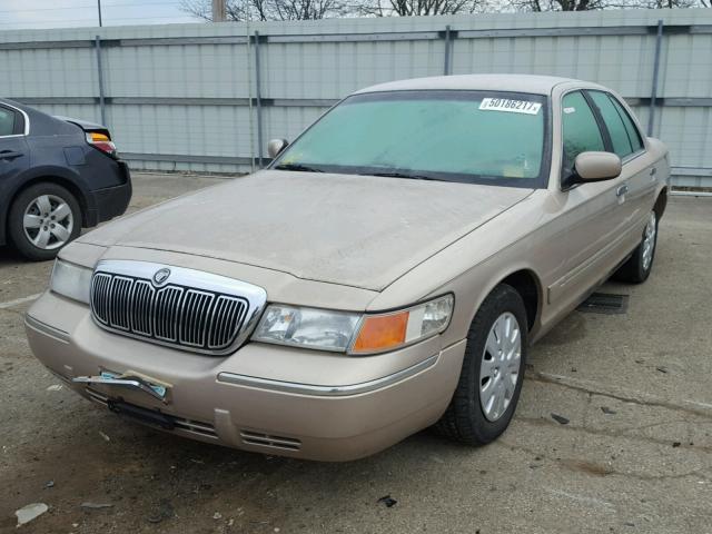 2MEFM74W3WX656501 - 1998 MERCURY GRAND MARQ BROWN photo 2