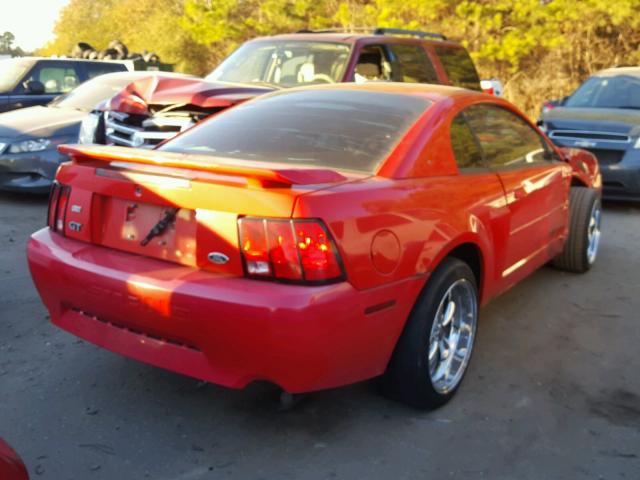 1FAFP42X83F422791 - 2003 FORD MUSTANG GT RED photo 4