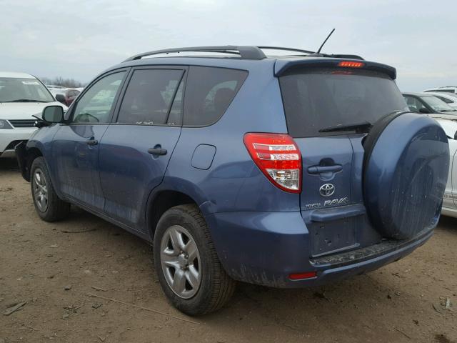 2T3ZF4DV5AW041210 - 2010 TOYOTA RAV4 BLUE photo 3