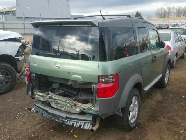 5J6YH28543L027271 - 2003 HONDA ELEMENT EX GREEN photo 4