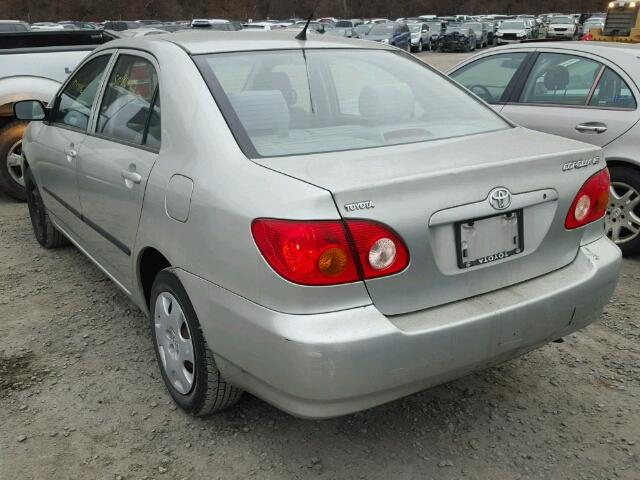 JTDBR32E830029565 - 2003 TOYOTA COROLLA CE SILVER photo 3