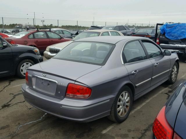 KMHWF35H85A126516 - 2005 HYUNDAI SONATA GLS GRAY photo 4