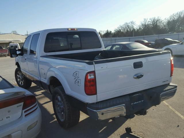 1FT7W2B66DEA30090 - 2013 FORD F250 SUPER WHITE photo 3