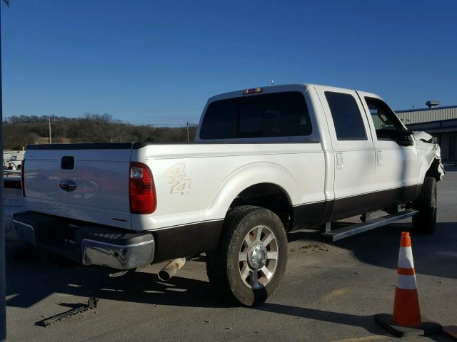 1FT7W2B66DEA30090 - 2013 FORD F250 SUPER WHITE photo 4