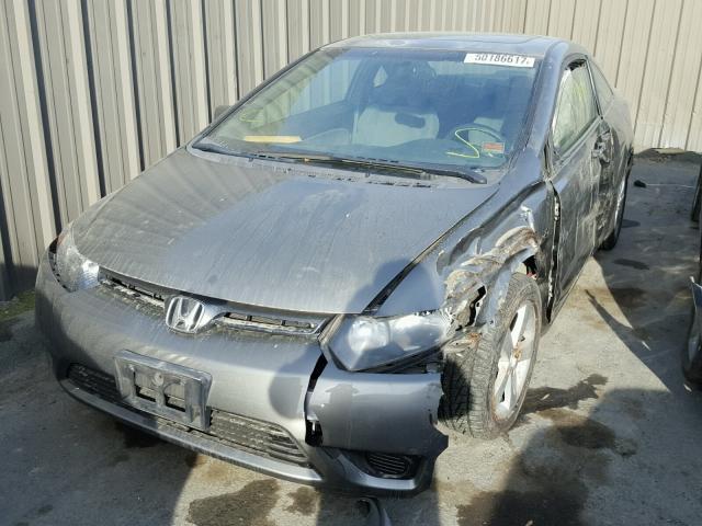 2HGFG12816H584235 - 2006 HONDA CIVIC EX WHITE photo 2