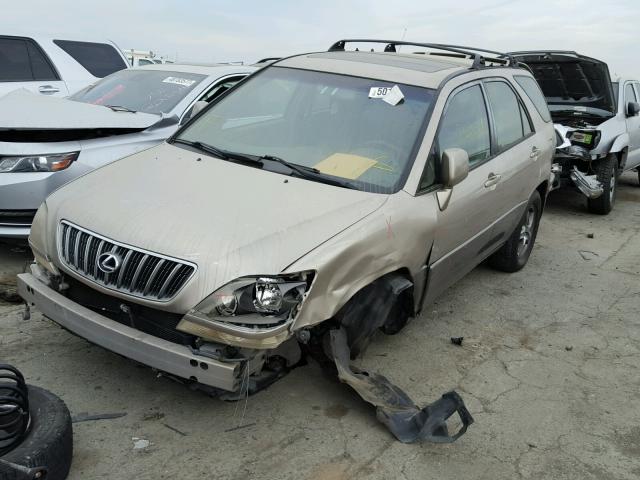 JT6HF10U4X0058057 - 1999 LEXUS RX 300 TAN photo 2