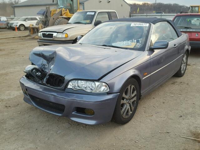 WBABS534X3JU96399 - 2003 BMW 330 CI BLUE photo 2