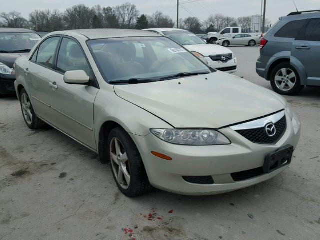 1YVFP80D445N33026 - 2004 MAZDA 6 S CREAM photo 1