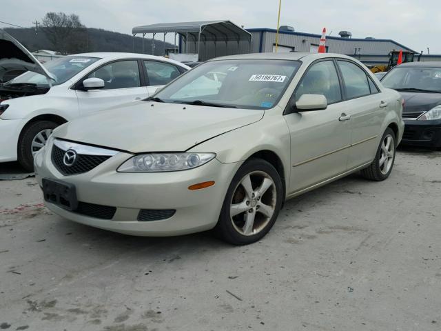 1YVFP80D445N33026 - 2004 MAZDA 6 S CREAM photo 2