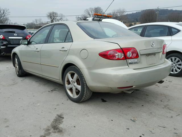 1YVFP80D445N33026 - 2004 MAZDA 6 S CREAM photo 3