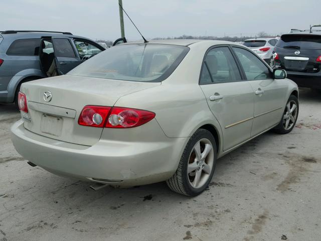 1YVFP80D445N33026 - 2004 MAZDA 6 S CREAM photo 4