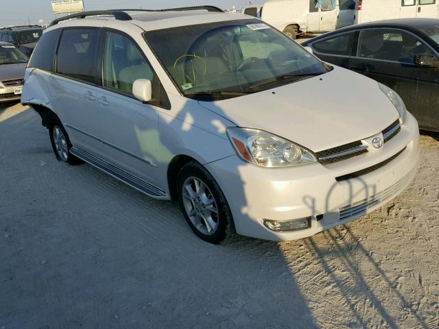 5TDZA22C04S159076 - 2004 TOYOTA SIENNA XLE WHITE photo 1