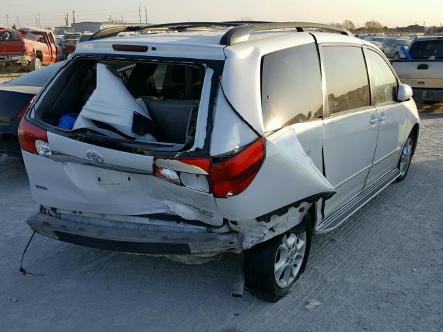 5TDZA22C04S159076 - 2004 TOYOTA SIENNA XLE WHITE photo 4