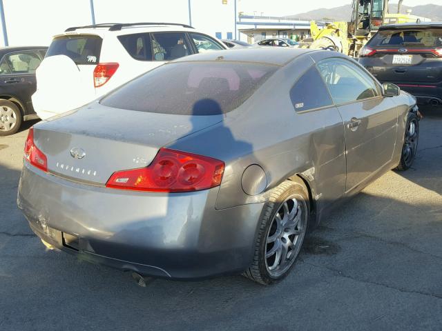 JNKCV54E46M707801 - 2006 INFINITI G35 GRAY photo 4