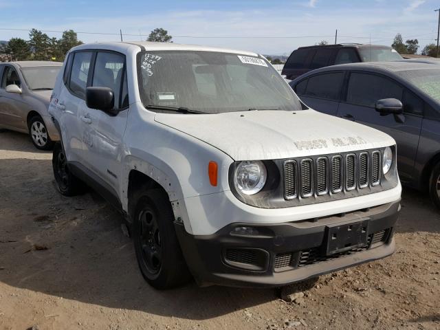 ZACCJBAB7JPG98267 - 2018 JEEP RENEGADE S Սպիտակ լուսանկար 1